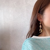 カラフル アシンメトリーピアス / イヤリング