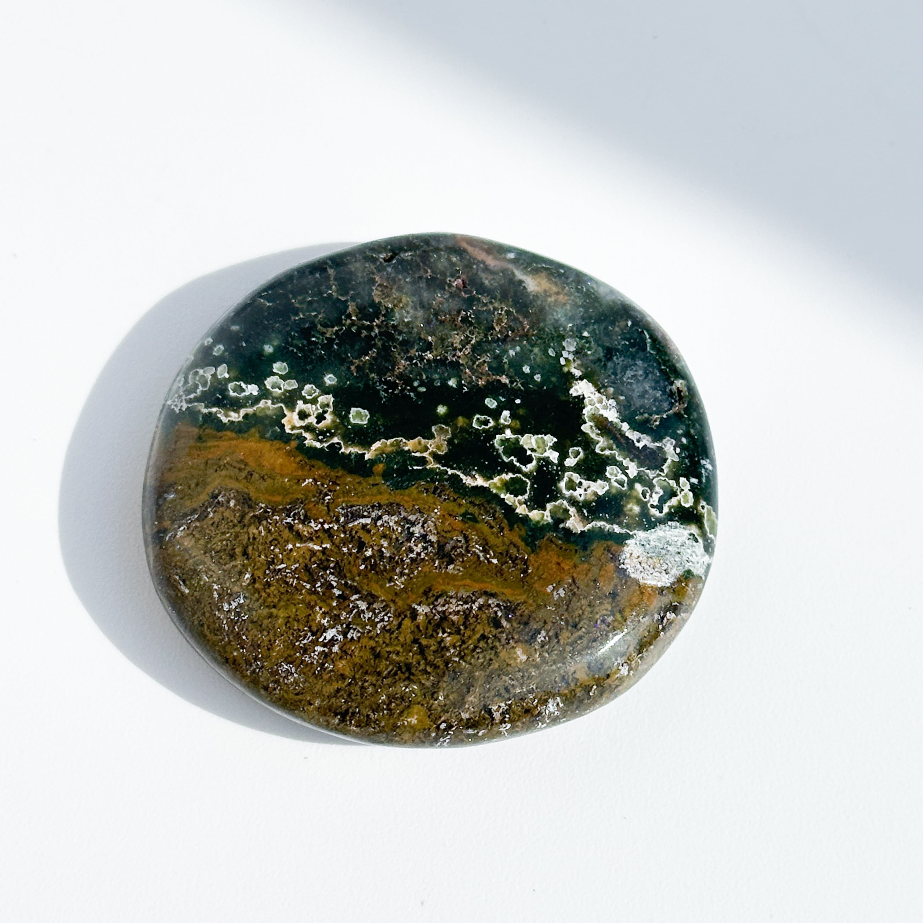 オーシャンジャスパー パームストーン45◇ Ocean Jasper ◇天然石・鉱物・パワーストーン