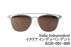 Italia Independent サングラス 0250 001 000 ツーブリッジ ブランド イタリアインディペンデント 正規品