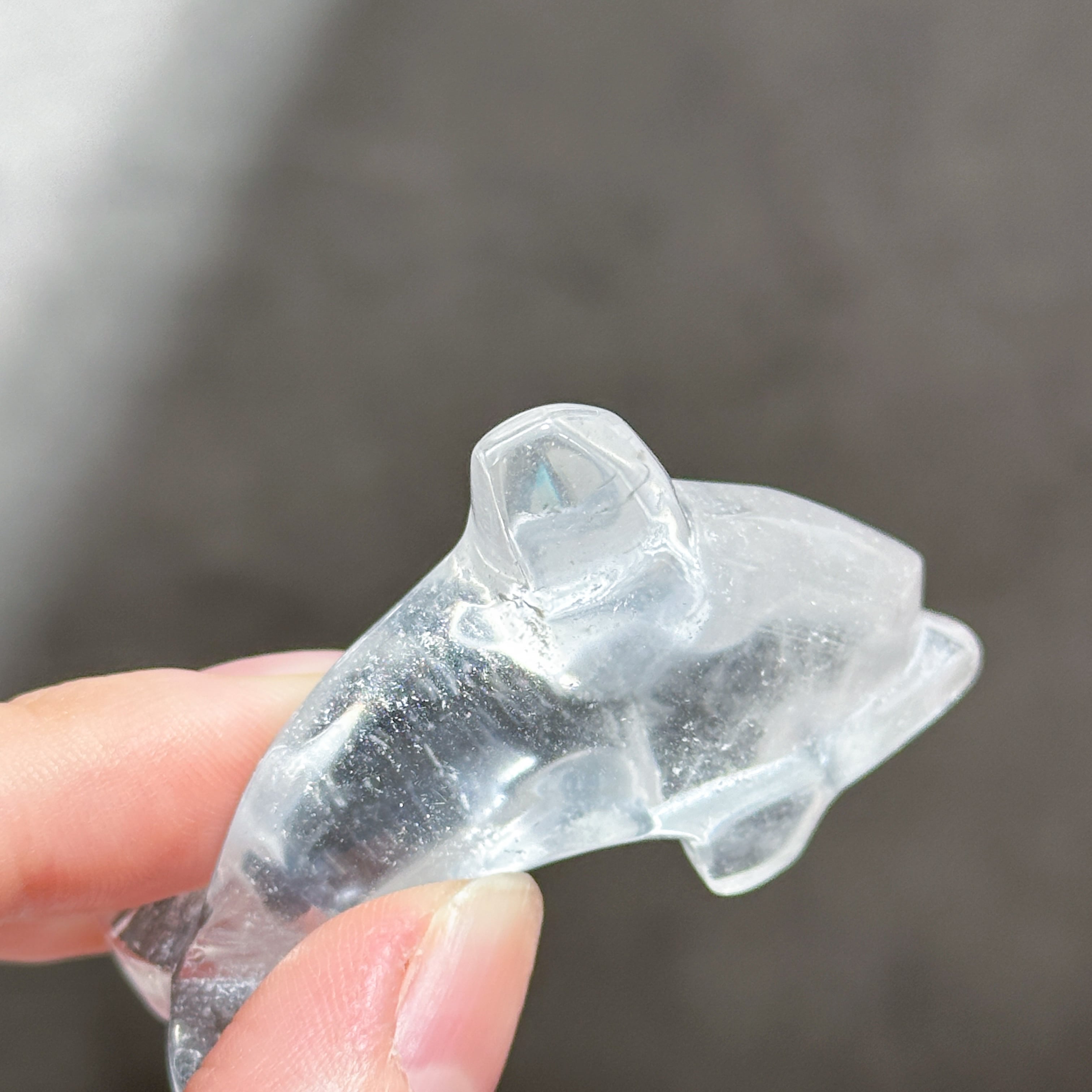 透明感◎クリアクォーツ ミニイルカ03◇Clear Quartz◇ 天然石・鉱物