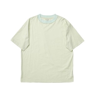 BI COLOR STITCH TEE / バイカラーステッチTシャツ (GREEN)