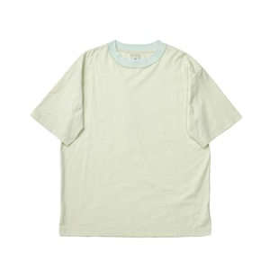 BI COLOR STITCH TEE / バイカラーステッチTシャツ (GREEN)