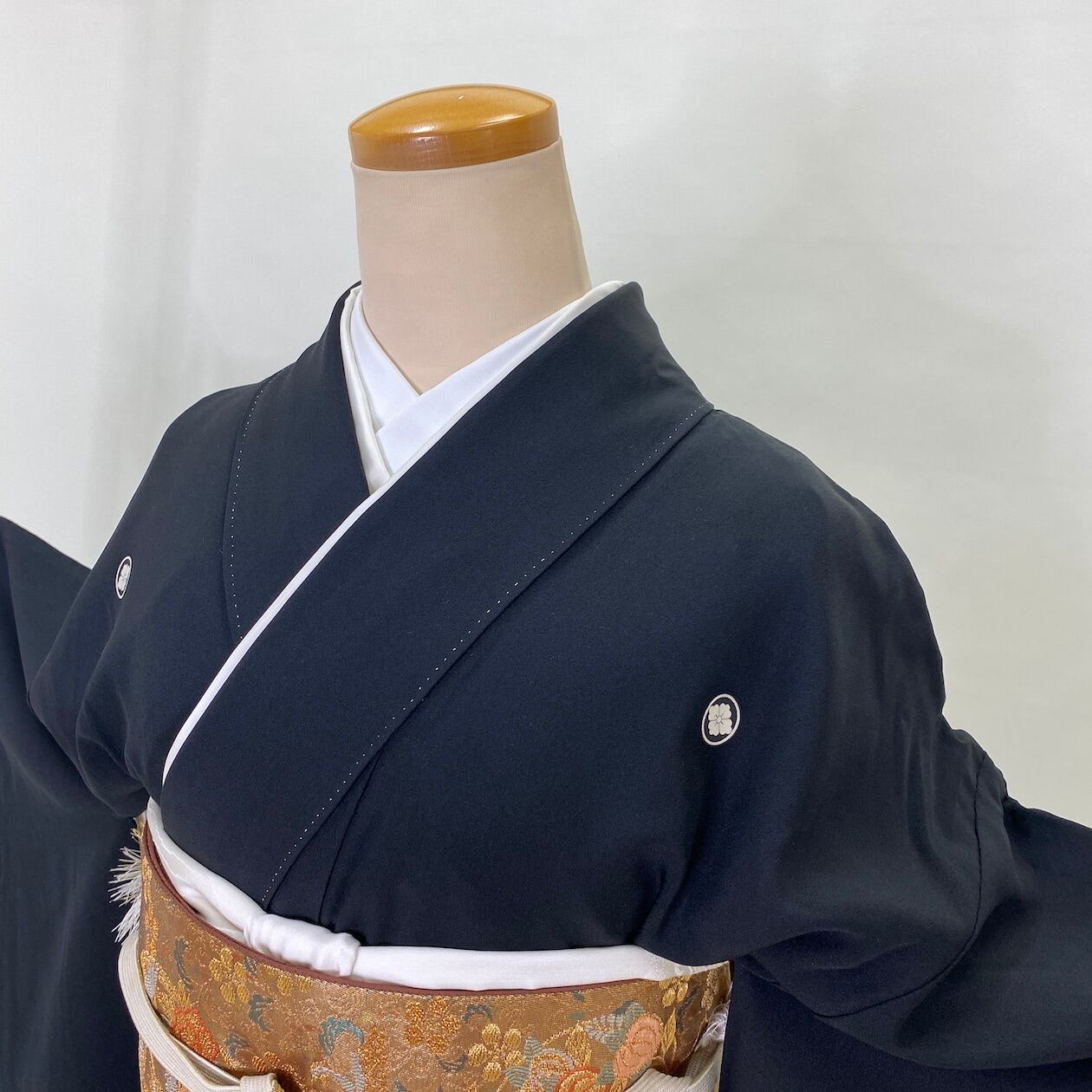 黒留袖 帯 帯揚げ 帯締め 長襦袢 5点セット 結婚式 着物 Mサイズ 1568 