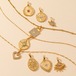 シングルペンダント欧米風鋳造ステンレスネックレスブレスレットアクセサリー創意愛八芒星ダイヤモンドDIYペンダント
