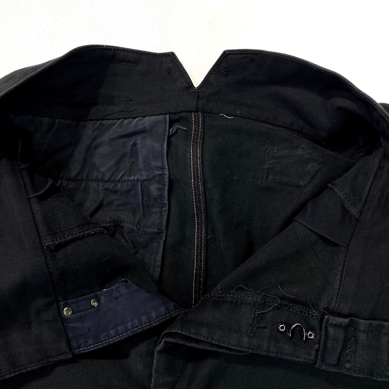 美品 LE LABOUREUR ル ラブルール ブラック モールスキン パンツ W34