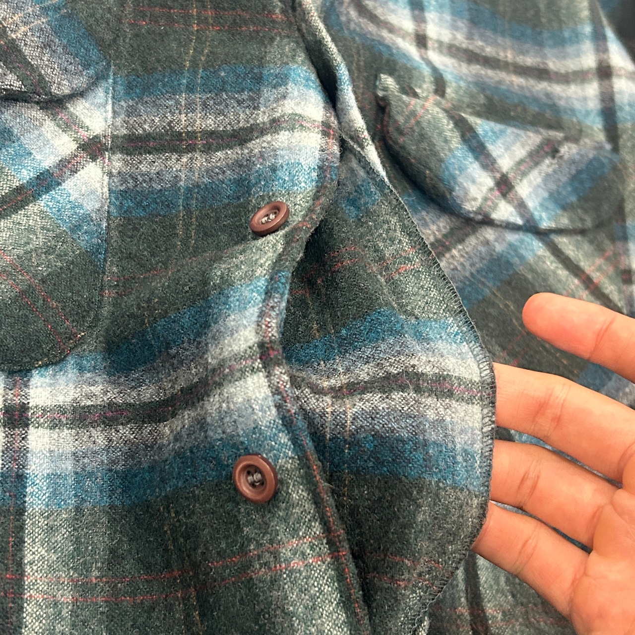 L 70s オンブレ Pendleton Board Shirt ペンドルトン ボードシャツ