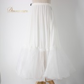 社交ダンス 衣装 スタンダード スカート パニエ ペチコート オールシーズン チャコット Chacott 白 無地 ホワイト系 フリル 美品 シンプル 美しい フレア スカート エレガント ダンス衣装 日本製 軽やか シンプルコーデ 多用途 春夏秋冬 幅広いサイズ感 アクセサリー ショッピング おしゃれ コーディネート