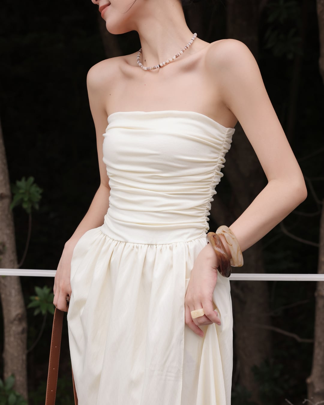 チューブトップギャザーワンピース S25561