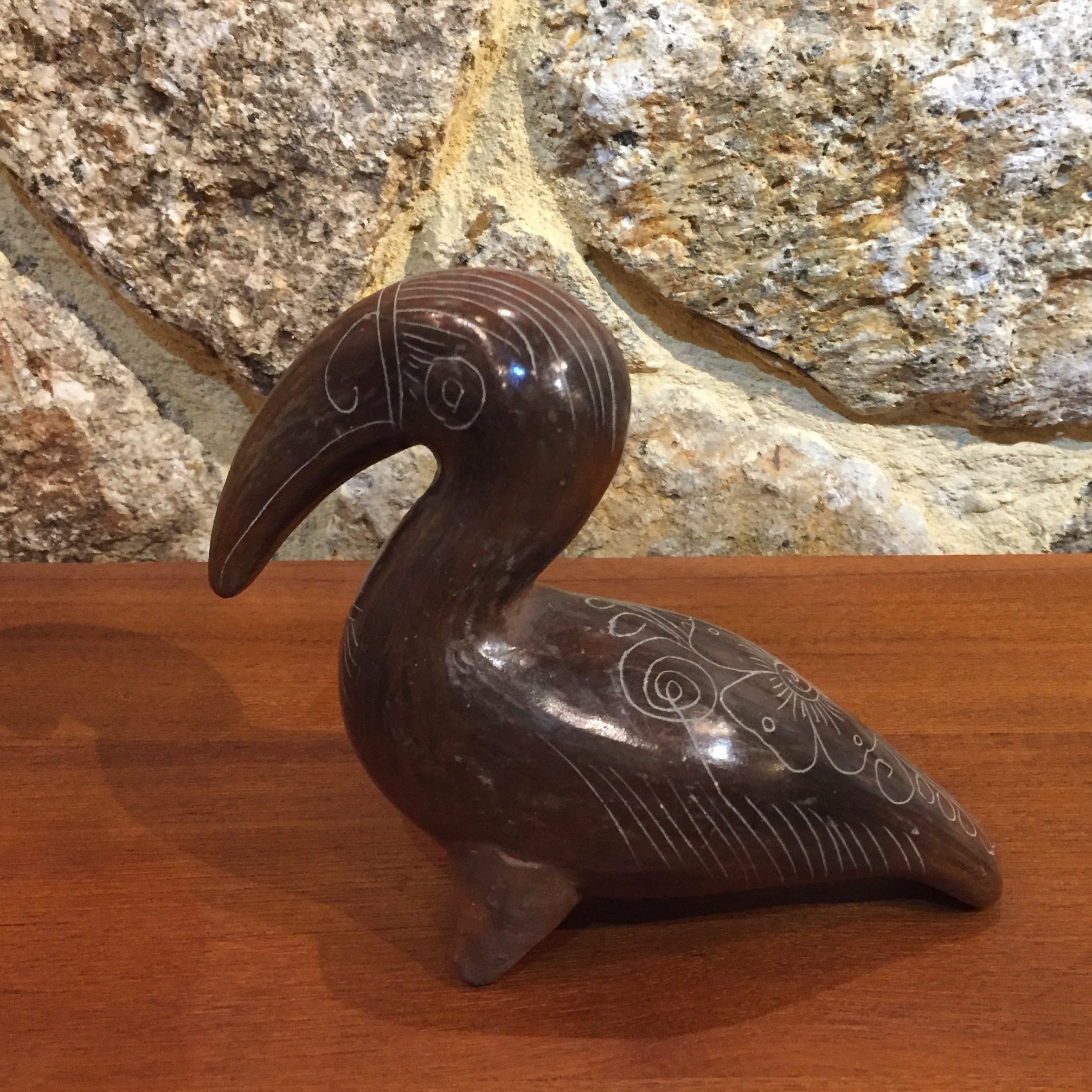 フランス 鳥 フラワー柄 オブジェ 陶器 | 575select