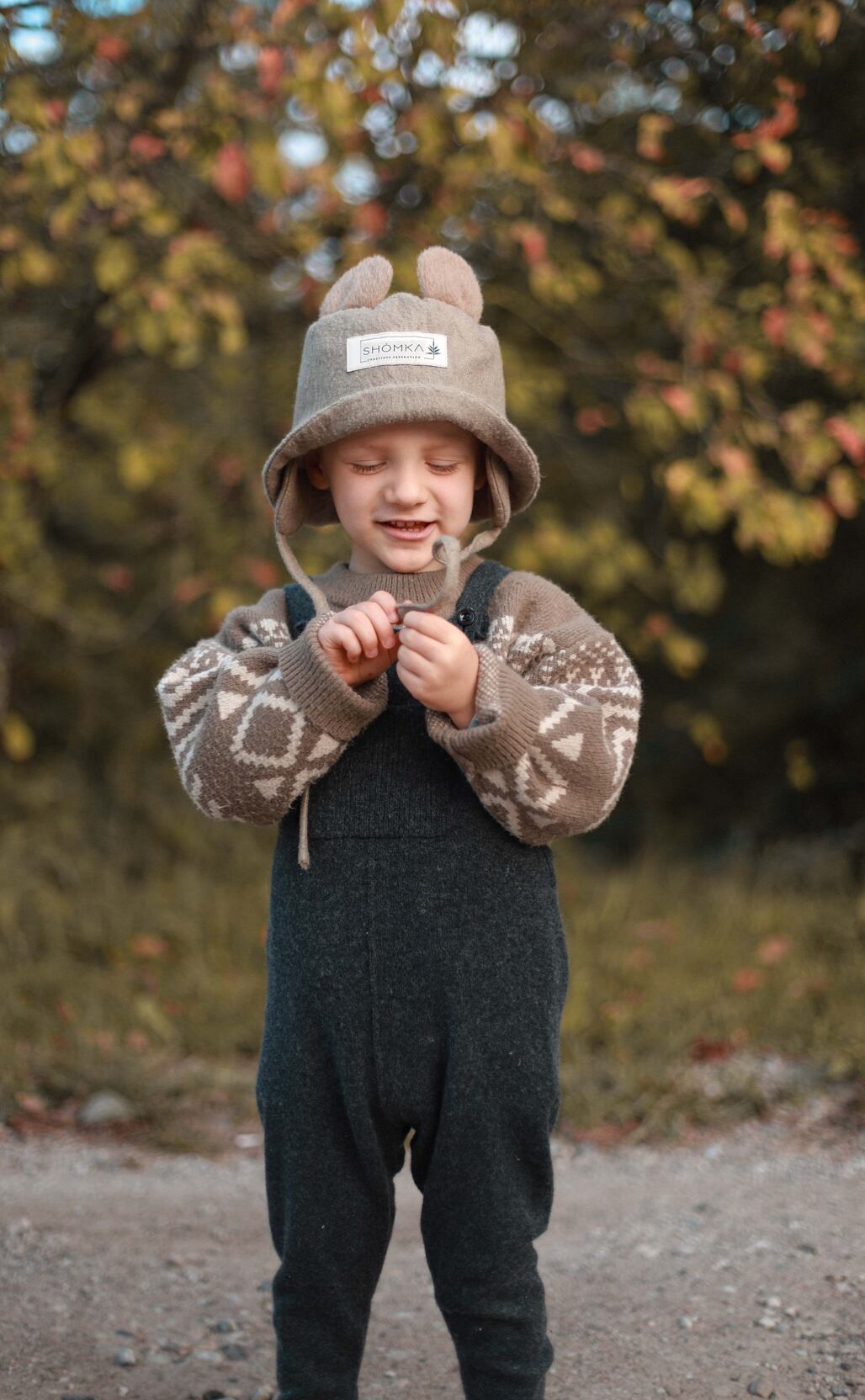 SHOMKA 即納】wool bear bucket hat♡ | Moon port