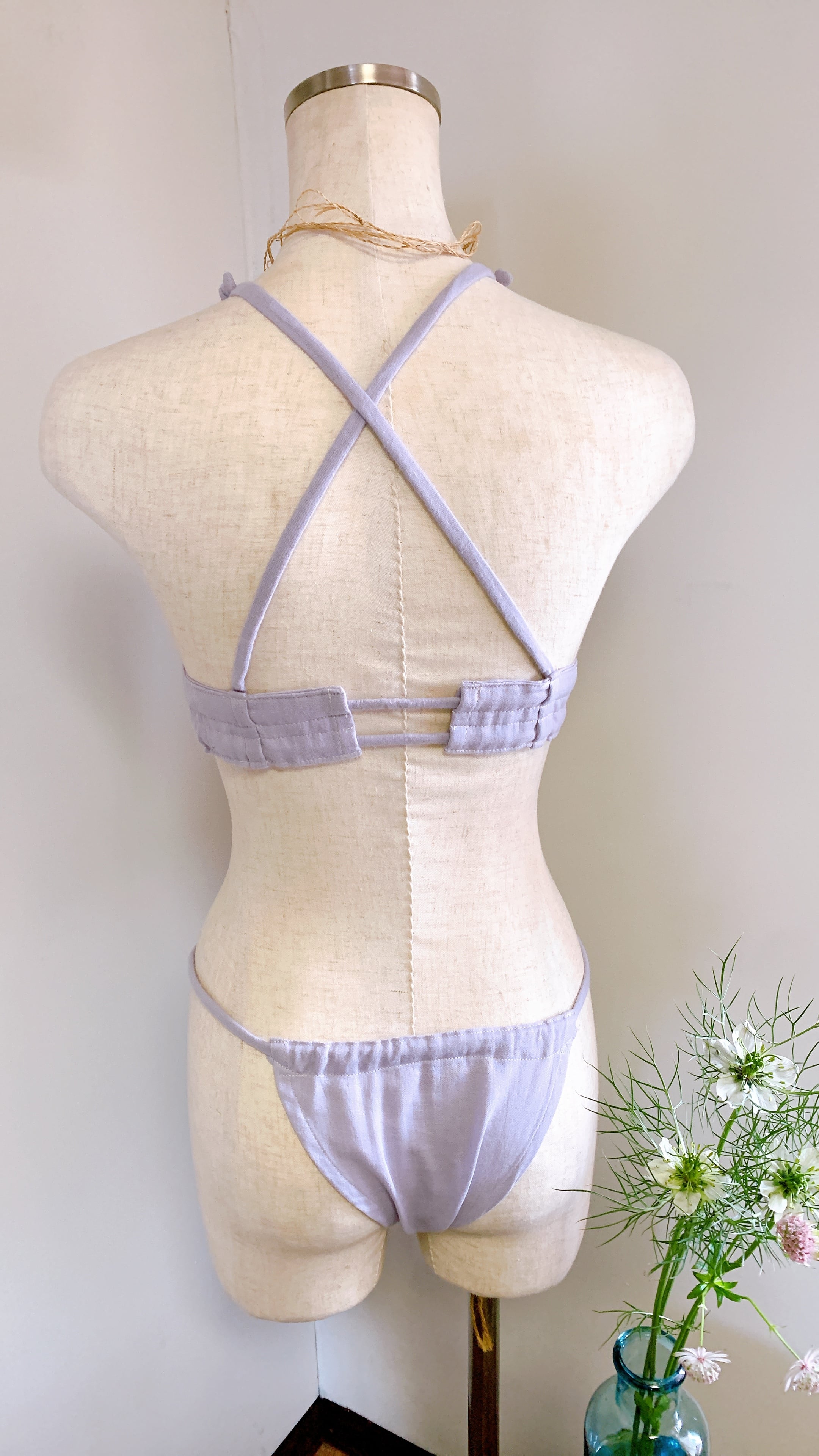 　締めつけない下着　“ゆる〜りブラ“ ラベンダー　第7チャクラ