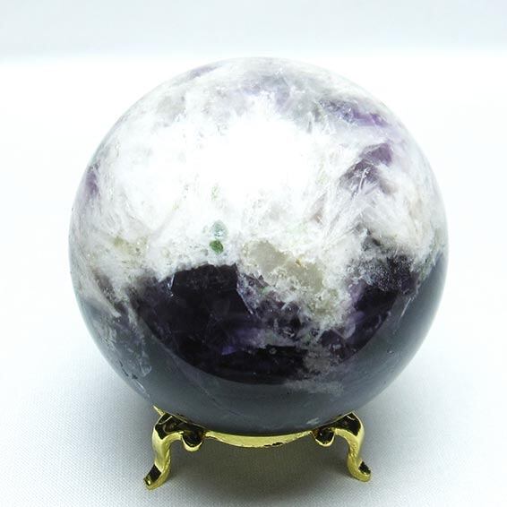 エンジェルフェザー フローライト 丸玉 68mm 一点物 151-7232