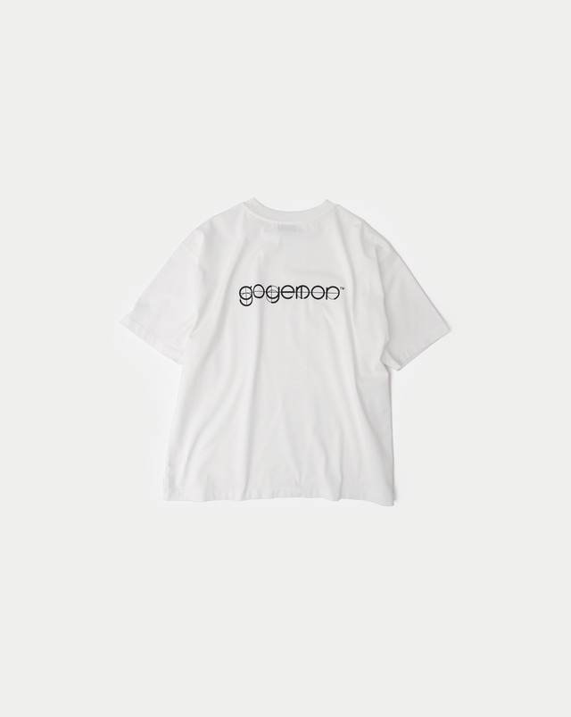 Half Sleeve Back Logo T-Shirt / WHITE［goyemon general gadget］