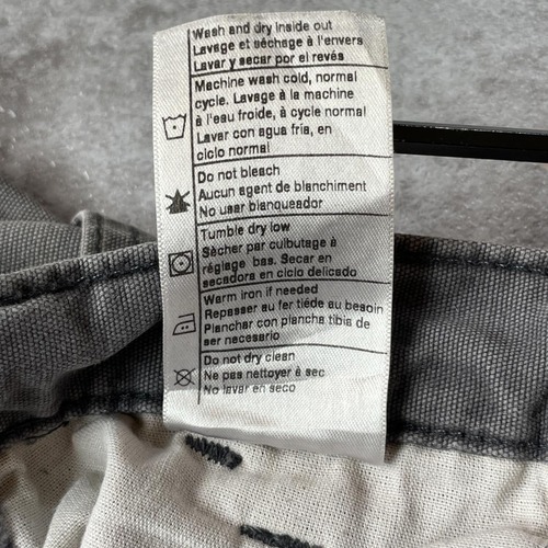 20s ニカラグア製 グレー ダブルニー Carhartt 34×30 詳細写真11