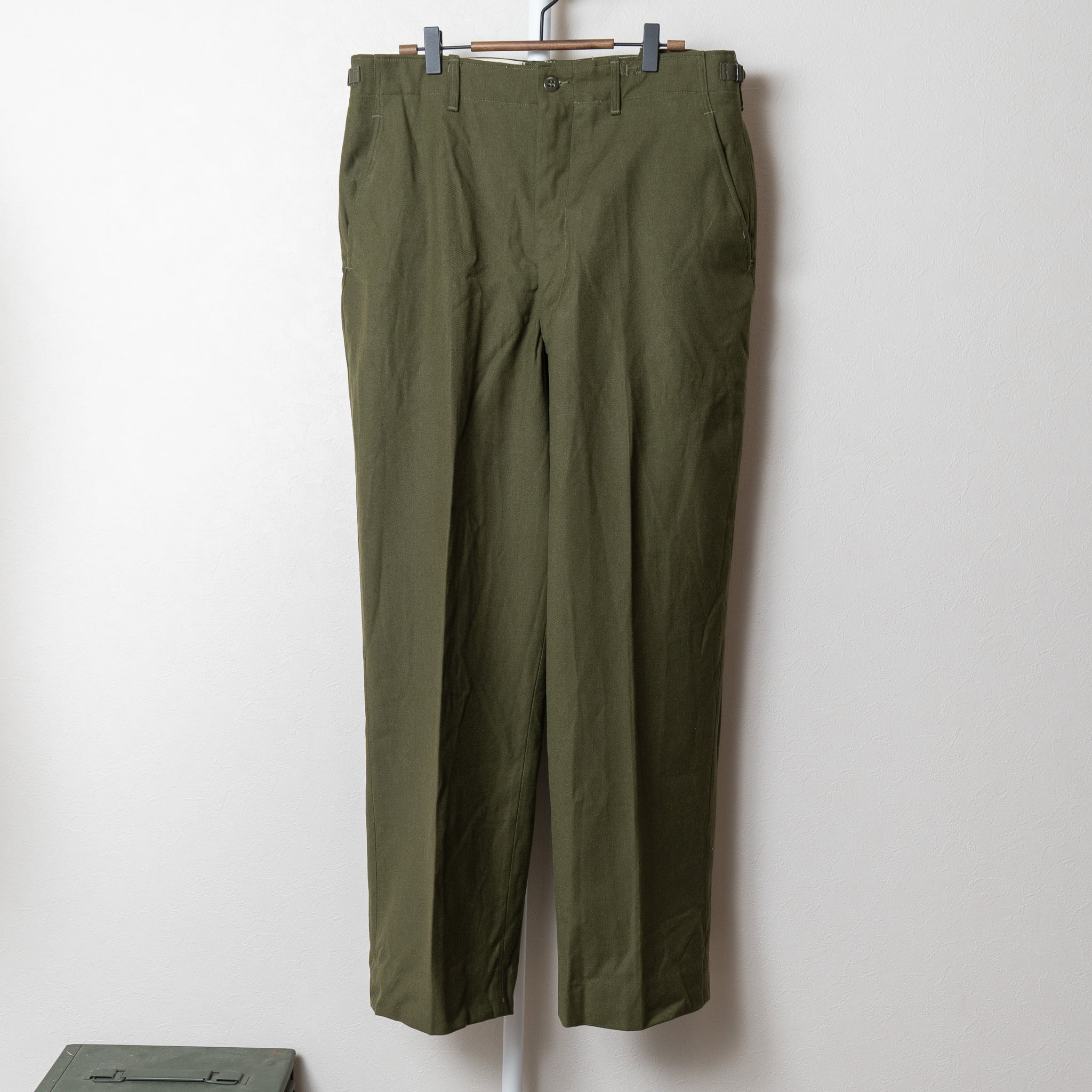 DEADSTOCK】U.S.Army M-1951 Field Wool Trousers Aluminum Zipper OG 