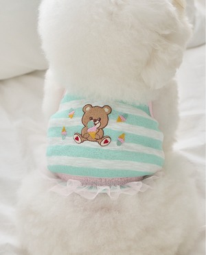 予約【eomuk】Sunday Stripe Halterneck (Mint)
