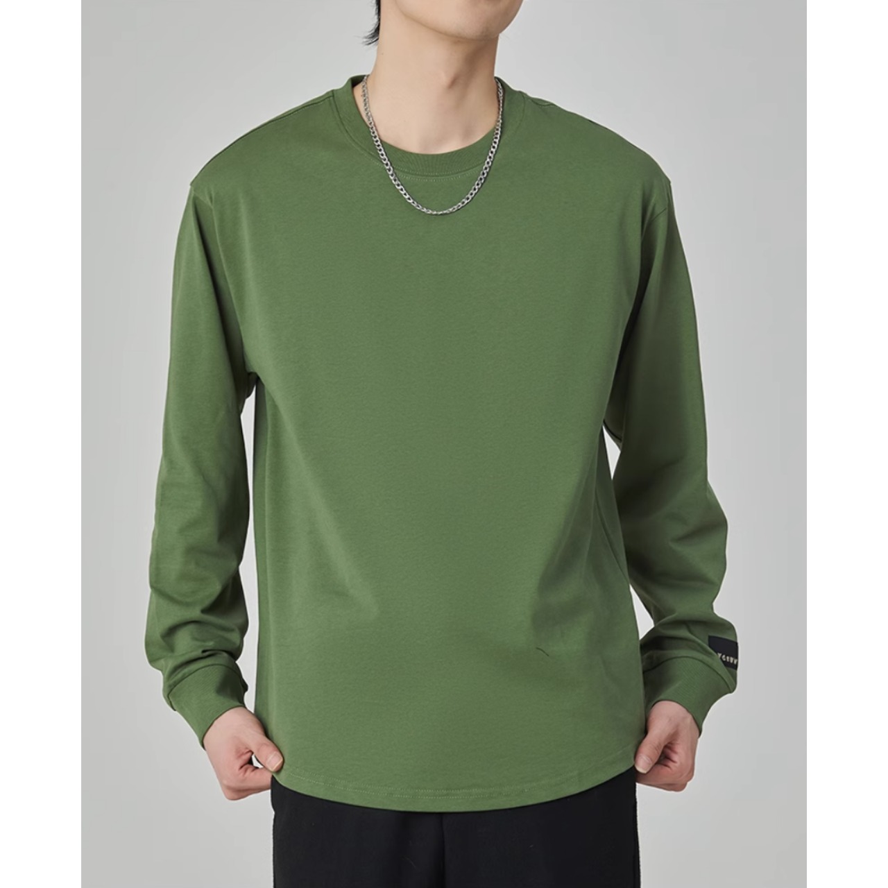 ロングスリーブ クルーネックTシャツ af0236