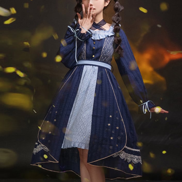 空蝉の真夜中星ワンピース Almach 星の専門店 まよなかのアトリエ