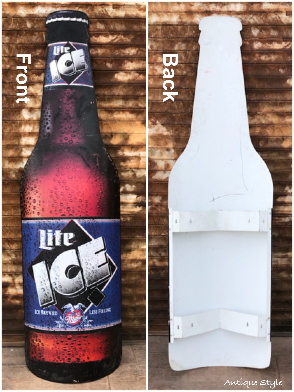 超特大サイズ Miller ミラービール Lite ICE ボトル型 ダイカット  