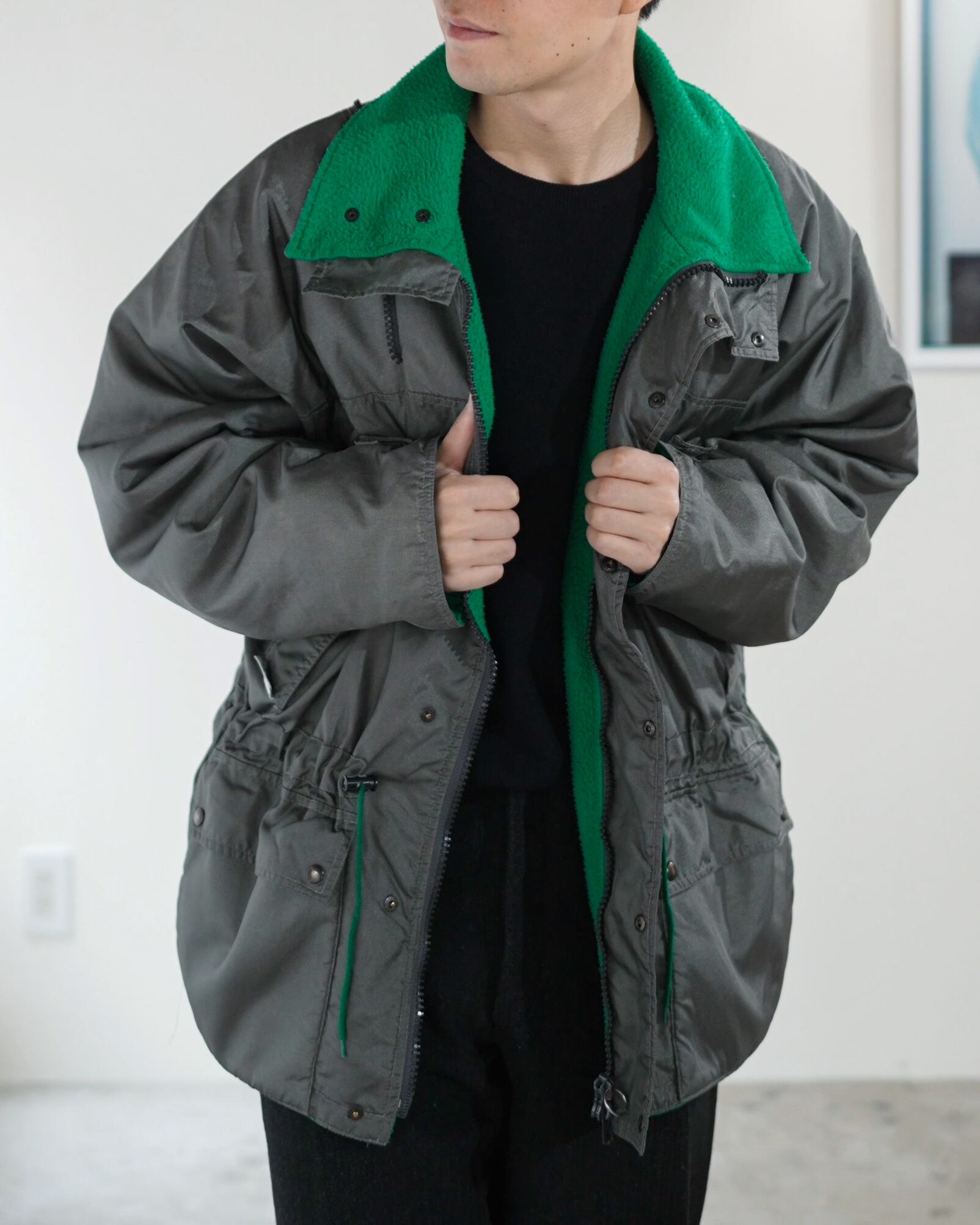 ジャケット・アウター 80s 90s eurovintage 80-90s French Fleece Nylon Parka | Atelier Three