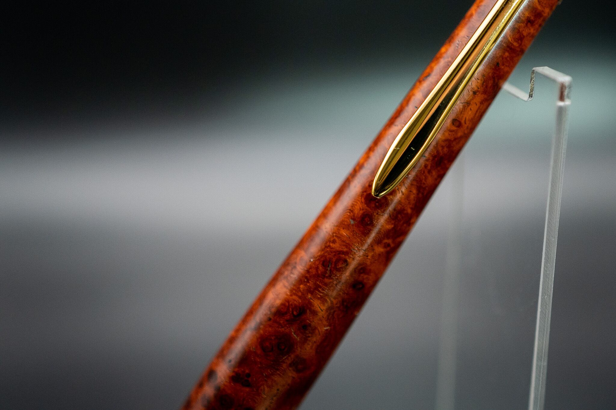 【朱色の銘木】 本花梨こぶ杢 特上 gold MP