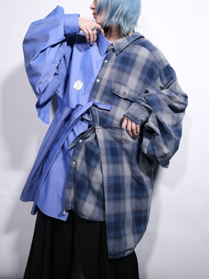 REMAKE / 変形 docking design asymmetry shirt