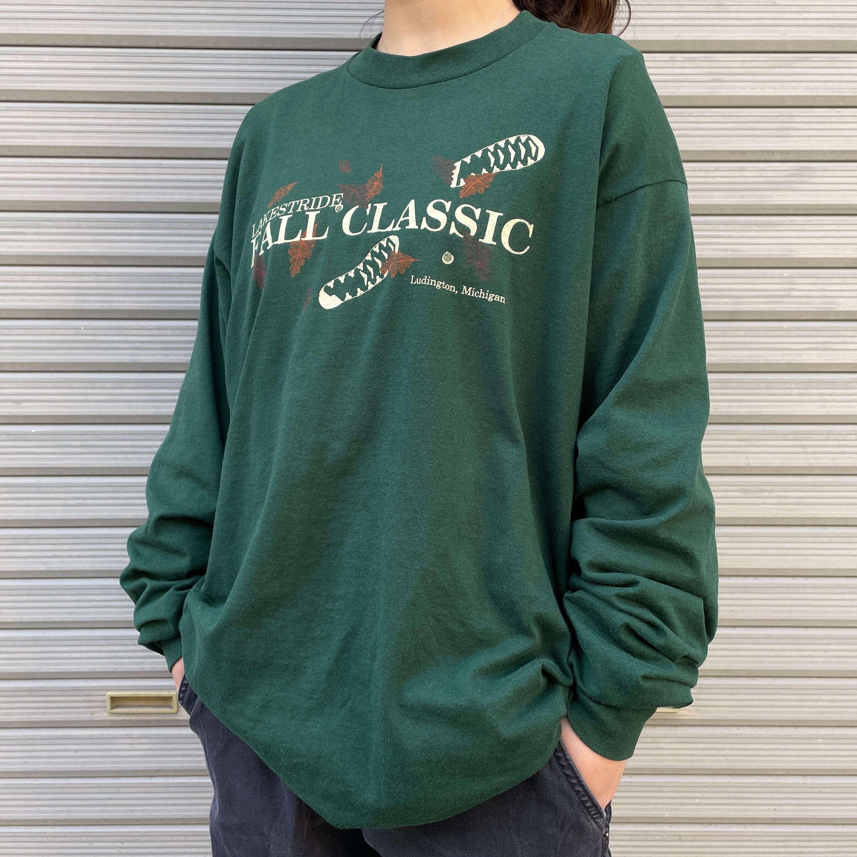 USA製 90年代 ”LAKESTRIDE FALL CLASSIC” プリント ロングTシャツ