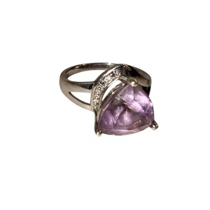 vintage silver amethyst ring
