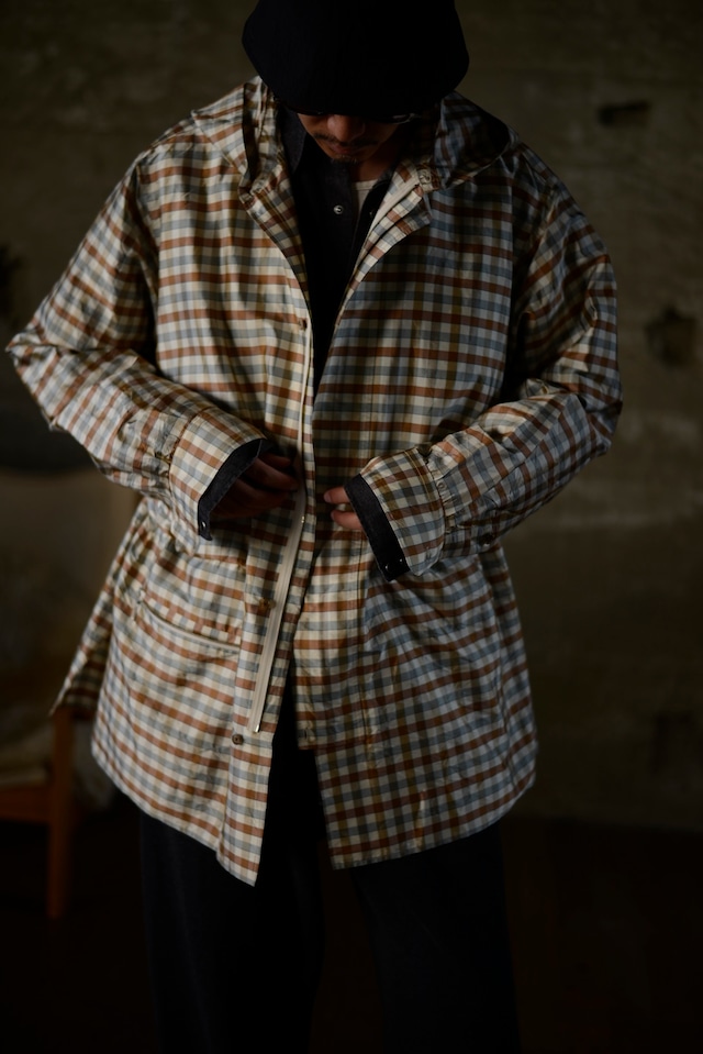 NICENESS / LEVENE SILK CHECK TAFFETA PARKA