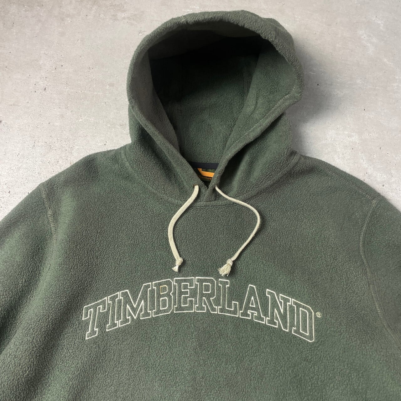 00年代 Timberland ティンバーランド フリースパーカー フロントロゴ 