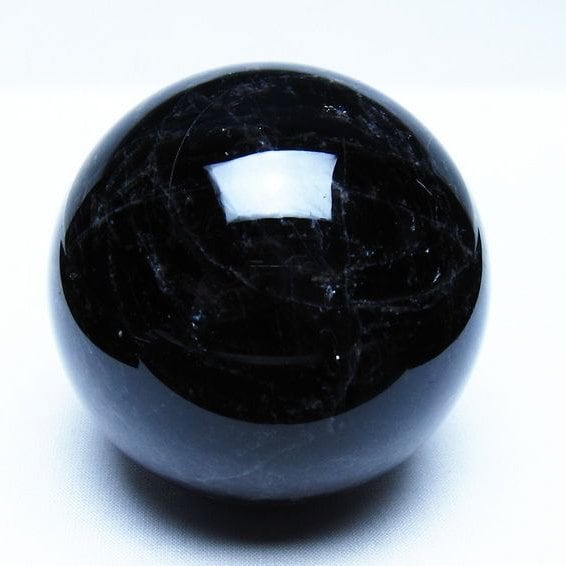 モリオン 黒水晶 丸玉 77mm スフィア 一点物 151-9238