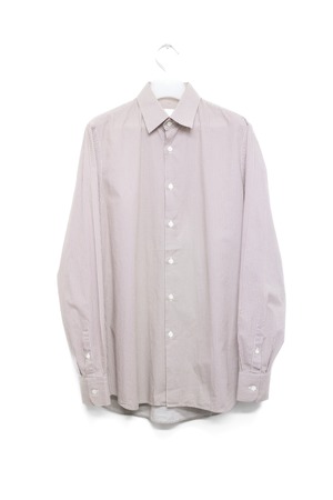 16SS "PRADA" Flower-Check Pattern  Cotton Dress Shirt