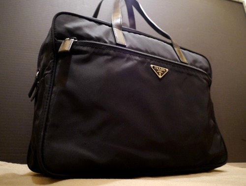 美品◆PRADA プラダ 男女OK ブリーフケース ナイロントート バッグ◆