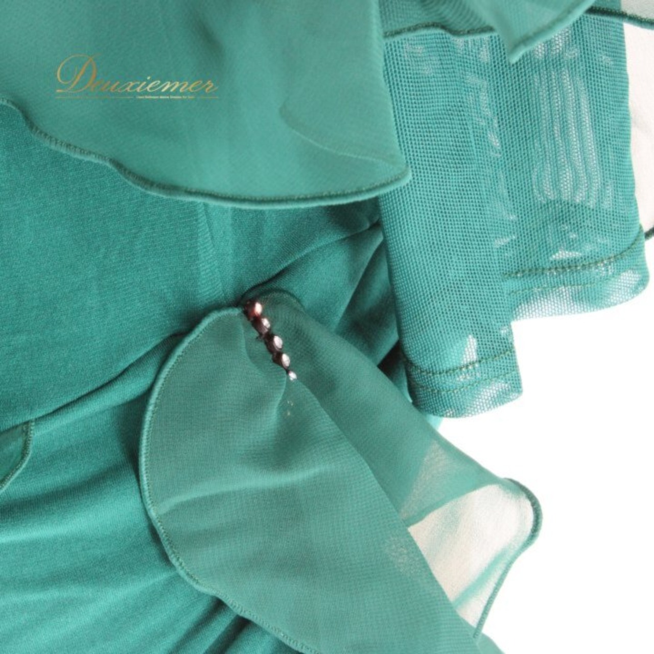 社交ダンス 衣装 スタンダード トップス レッスンウェア レディース グリーン系 Tシャツ/カットソー 緑 ビジュー シンプル 上品 練習着 アシンメトリー 社交ダンス トップス カットソー 練習用 上品 綺麗め きれいめ 大人 上質 日本製 深緑系 ダークグリーン系 フリル袖 アシンメトリー デザイン袖 ドレープ 伸縮素材 ポリエステル ポリウレタン 舞台衣装 ダンスレッスン 衣装用 アウトレット感なし レディースMサイズ 	Standard ballroom practice wear