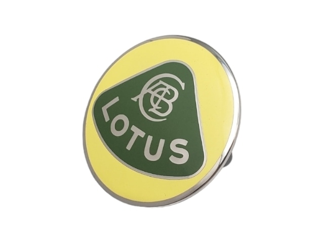 X026B0269Z ノーズバッジ、LOTUS、グリーン & イエロー、旧ロゴ、七宝