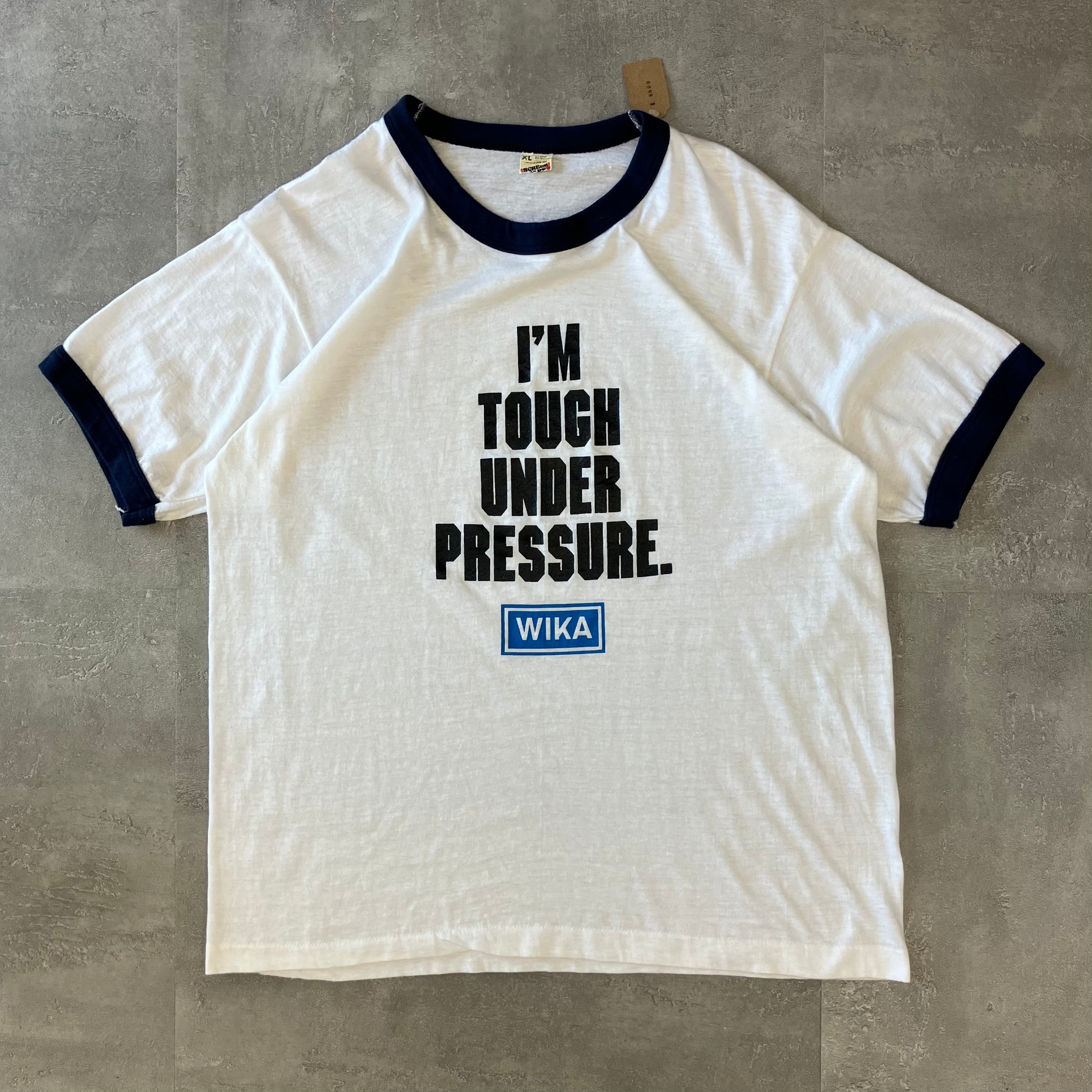 SCREEN STARS 80s~ usa製 リンガーTシャツ 企業モノ WIKA XL No.3040