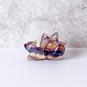 フローライト九尾(キツネ) ✳︎ Fluorite ✳︎ 天然石
