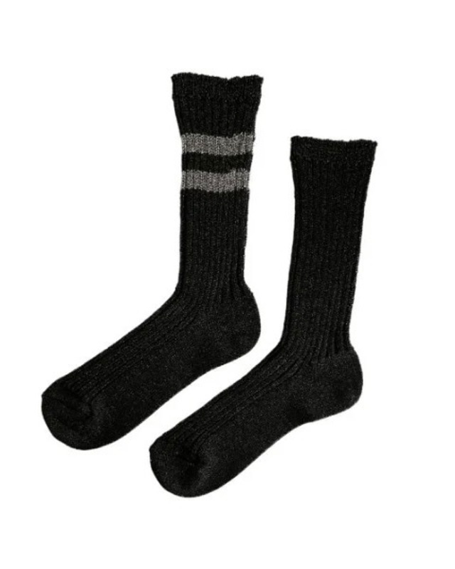 【FAKUI】SEE-THROUGH 3COLOR BLOCK SOCKS