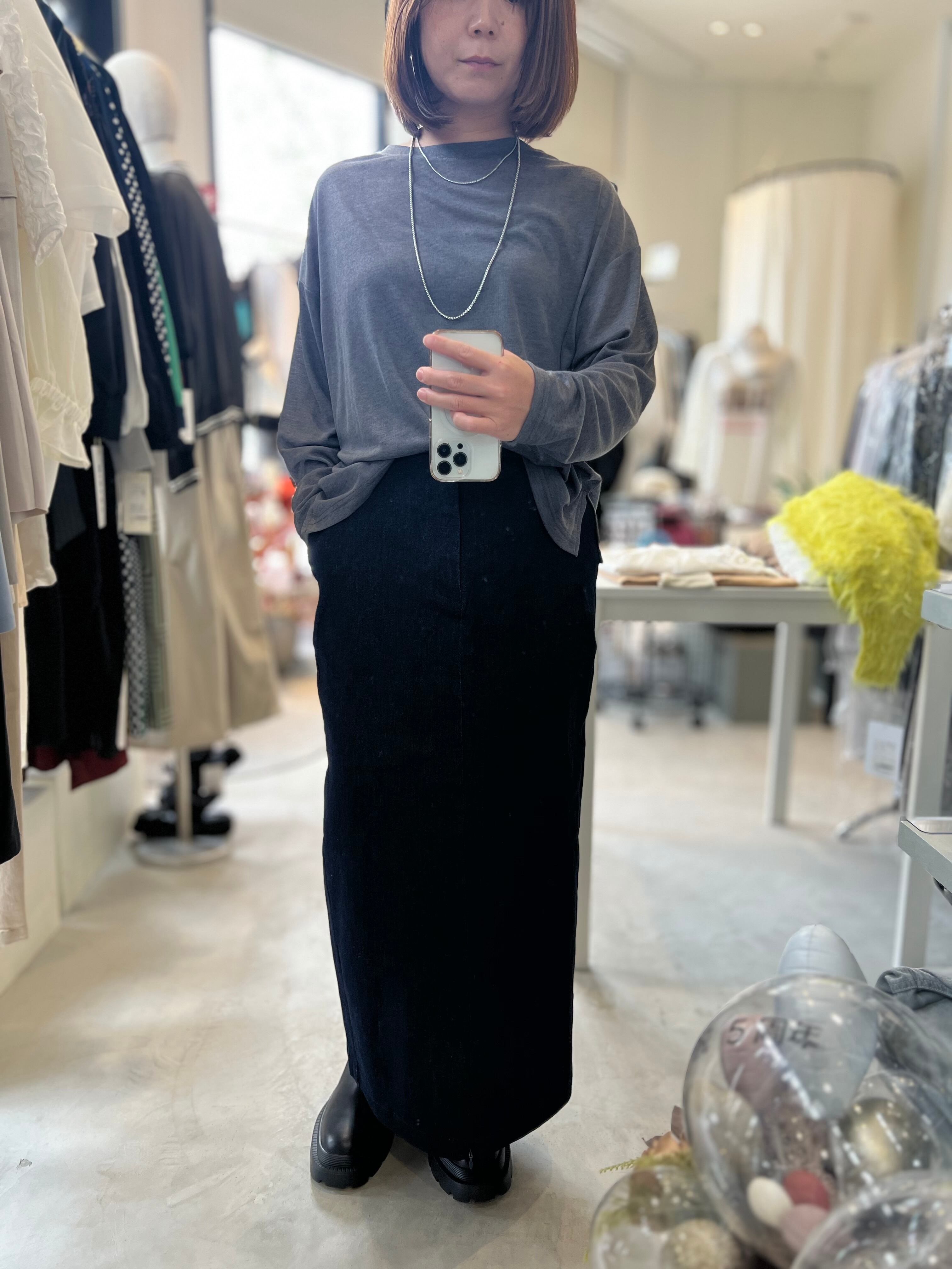 【 SELECT】ジップスリットストレッチスカート 13-0094