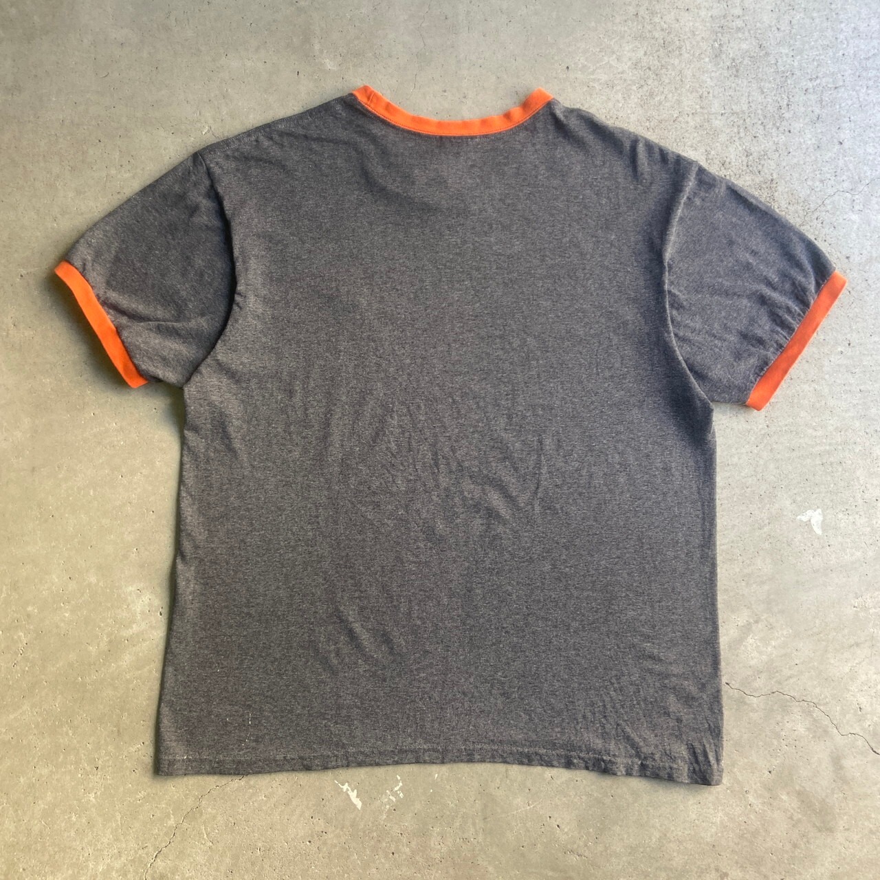 00年代 NIKE TEAM ナイキ ワンポイントロゴ 刺繍 リンガーTシャツ 