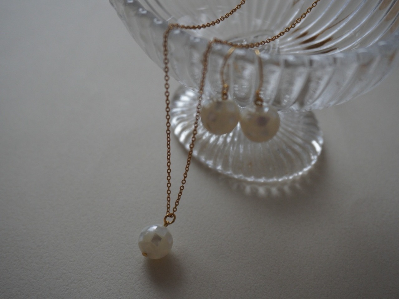 【 WAVE 】mirrorball necklace