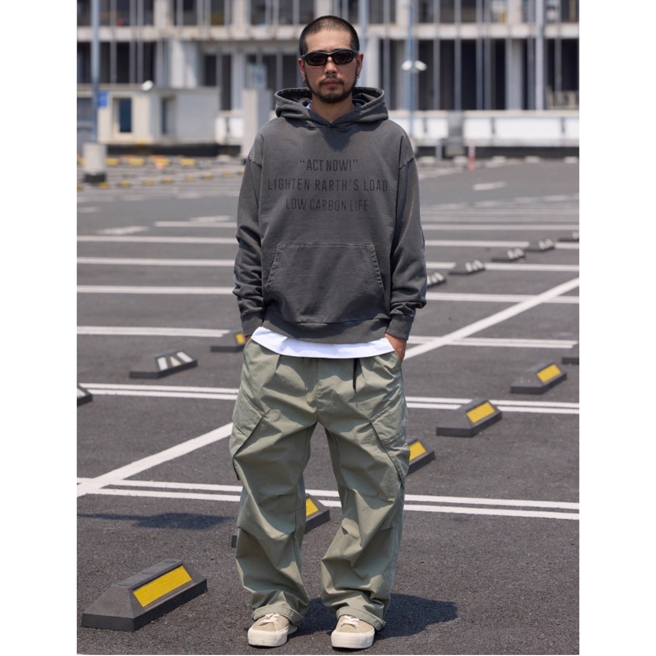 Printed message hoodie 1125 - 5