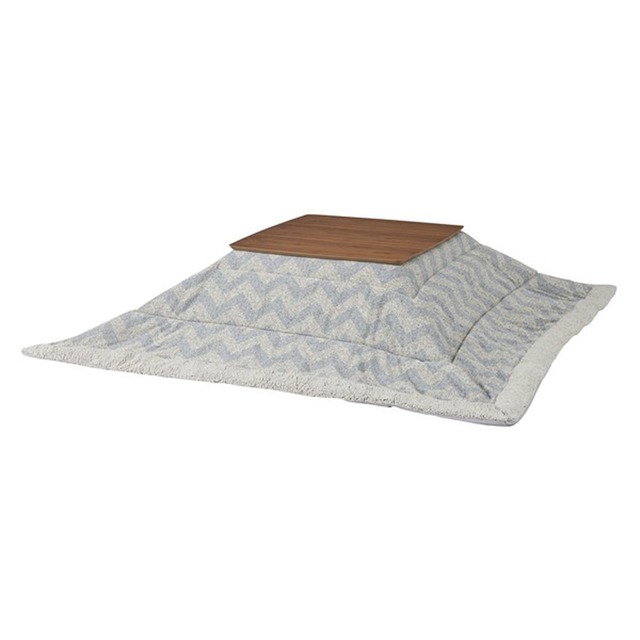 こたつテーブル長方形+布団 7色 2点セット おしゃれなアルダー材使用継ぎ足タイプ