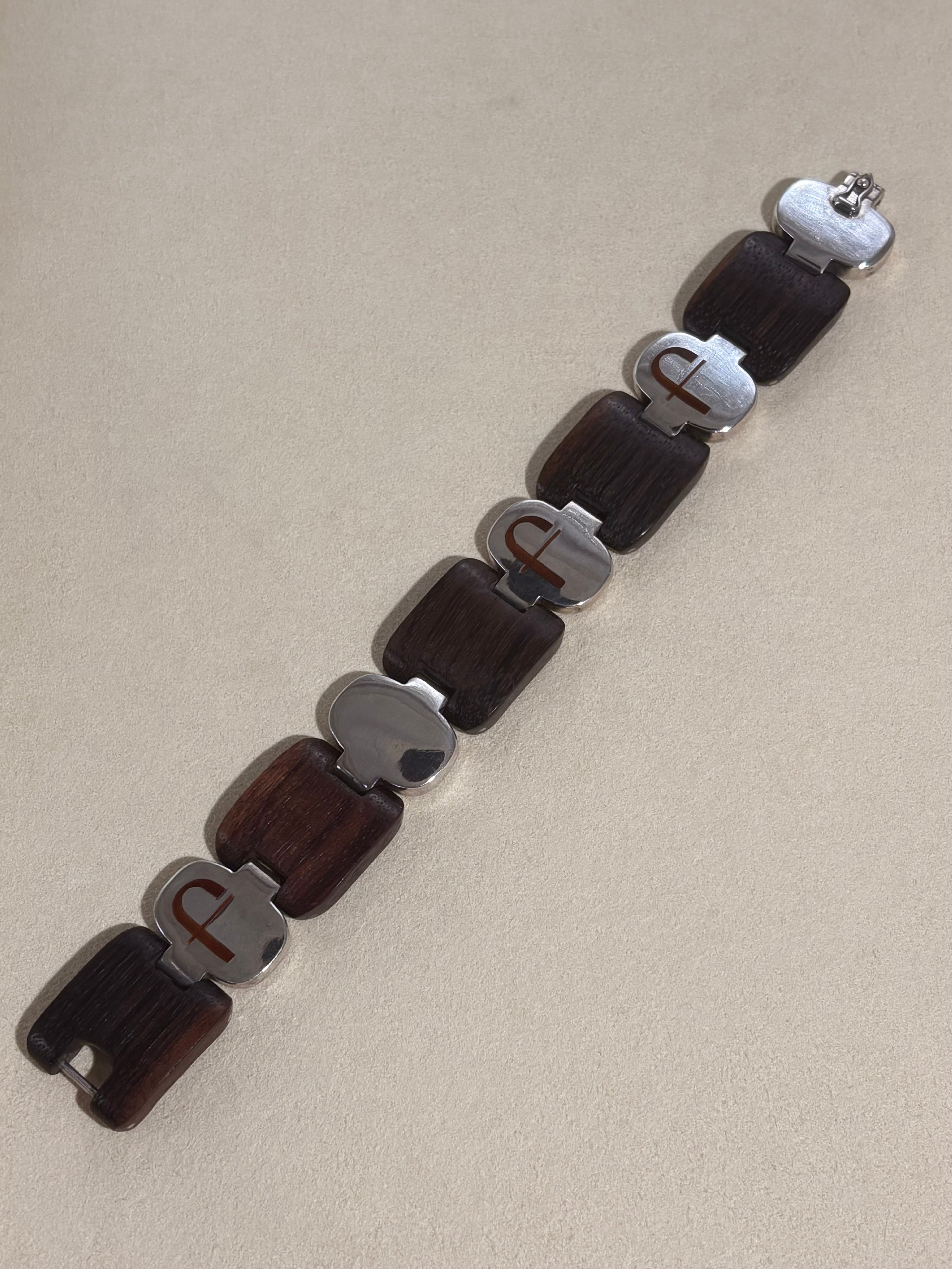 Wood Panel Bracelet-Salvatore Ferragamo-