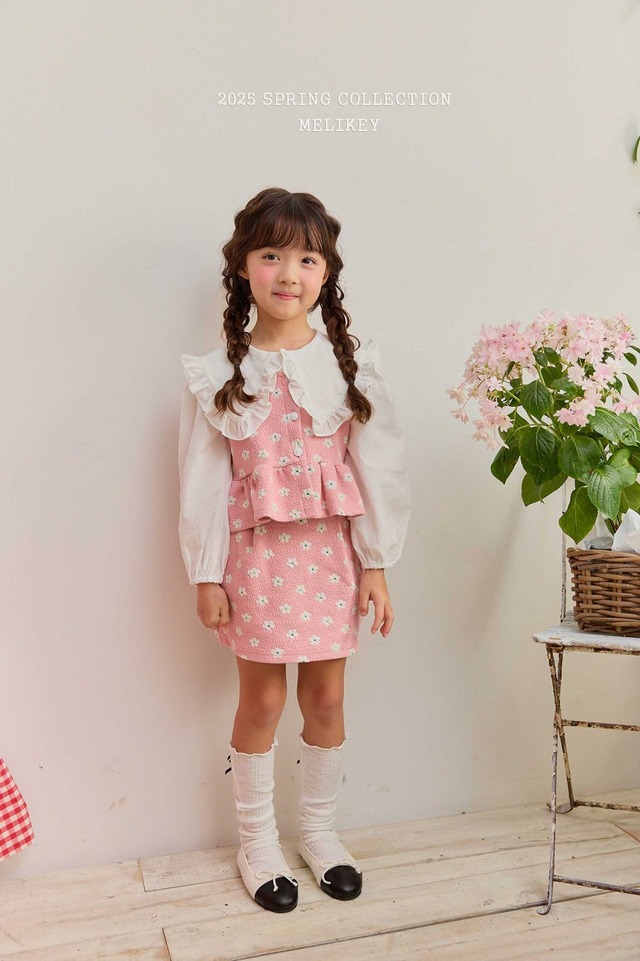 ラスト1 pinkM【即納】<melikey>  Mary bustier set