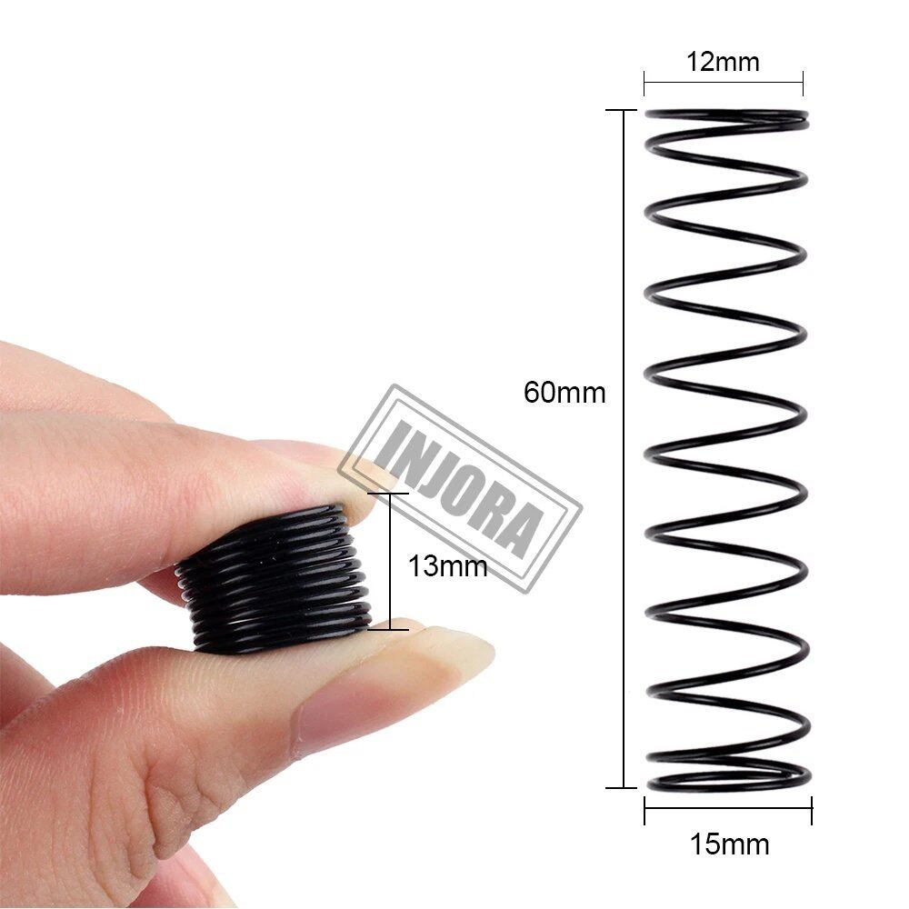 INJORA 金属ショックスプリング圧縮 60x15mm - 1/10 RC クローラー