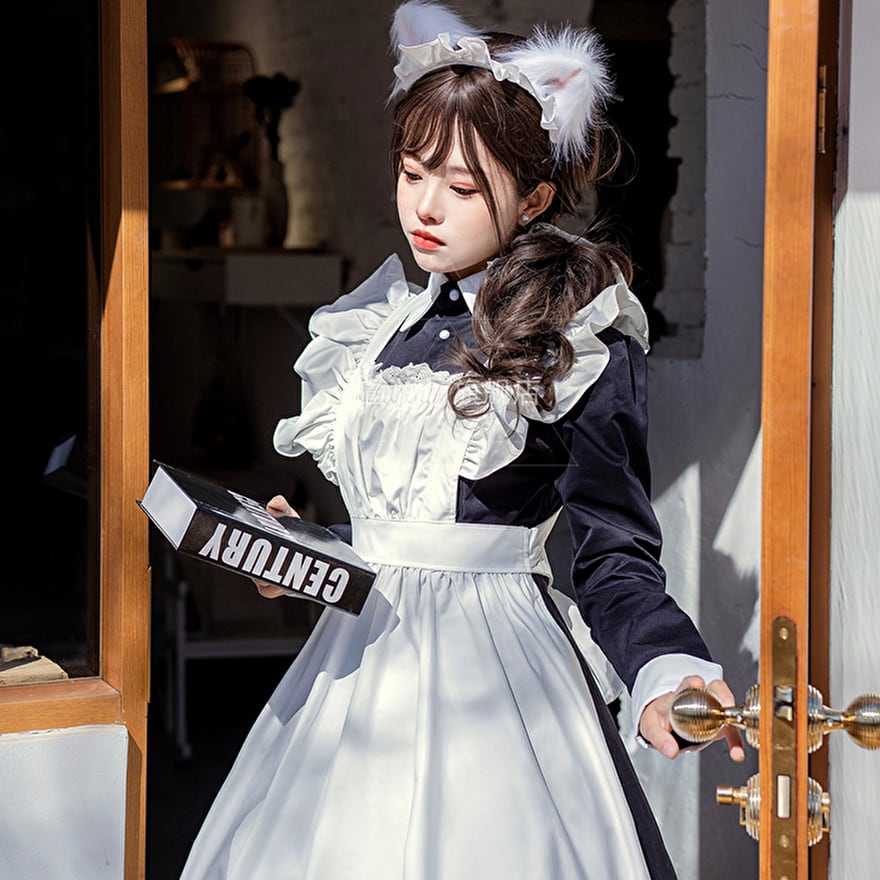 天使と悪魔 サブカル系 メイド服 セット コスプレ 衣装 ロリータ