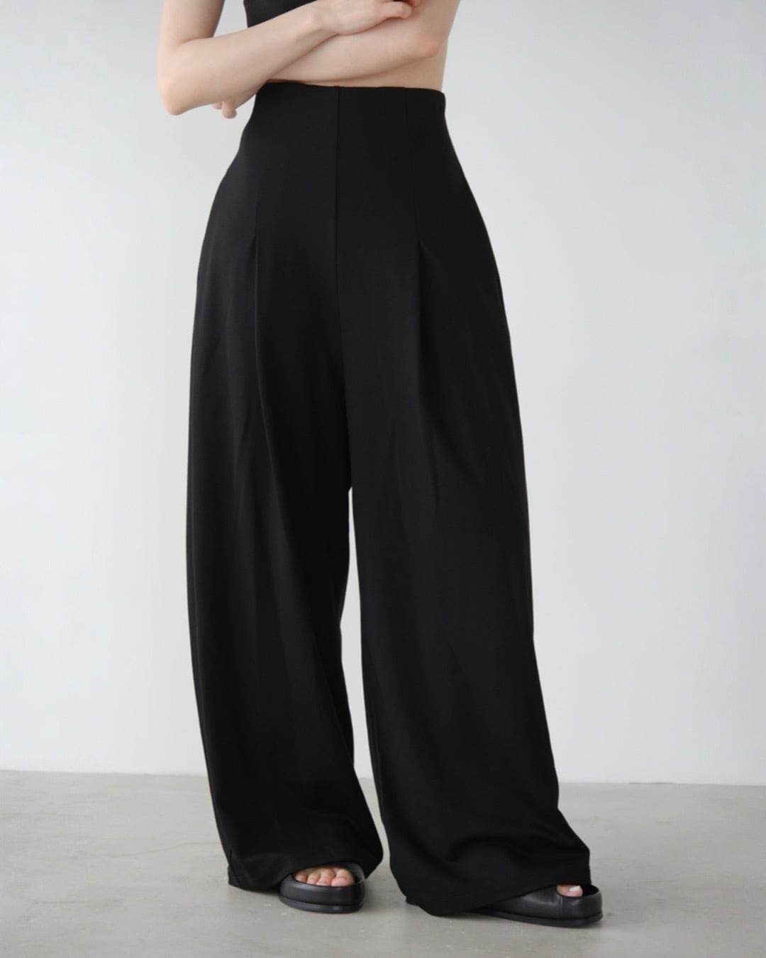 wrinkle satin pants - made in Japan - | aéré