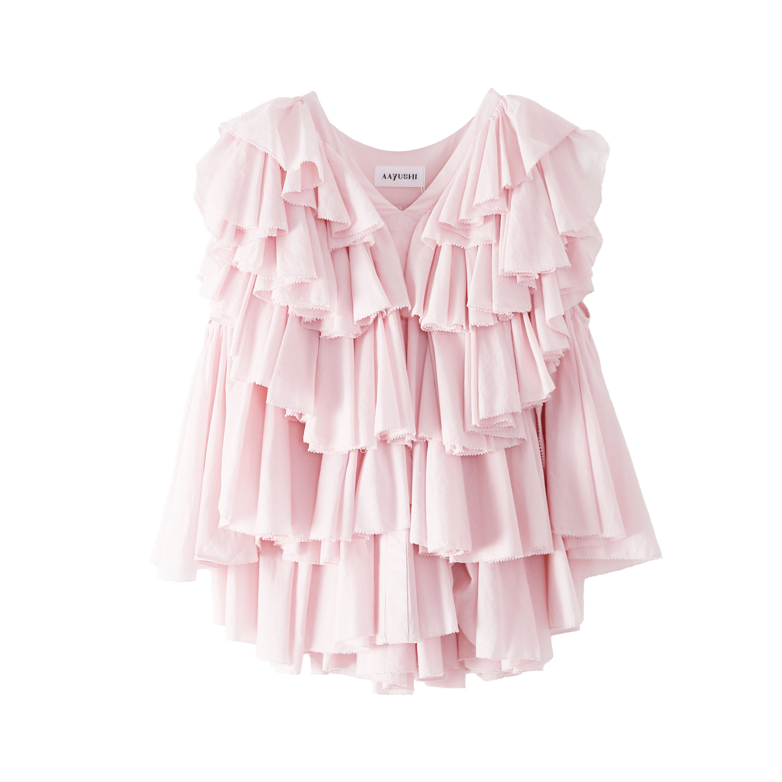 予約商品》〔SFN0715〕レイヤードラッフルブラウス PINK(大草直子さん