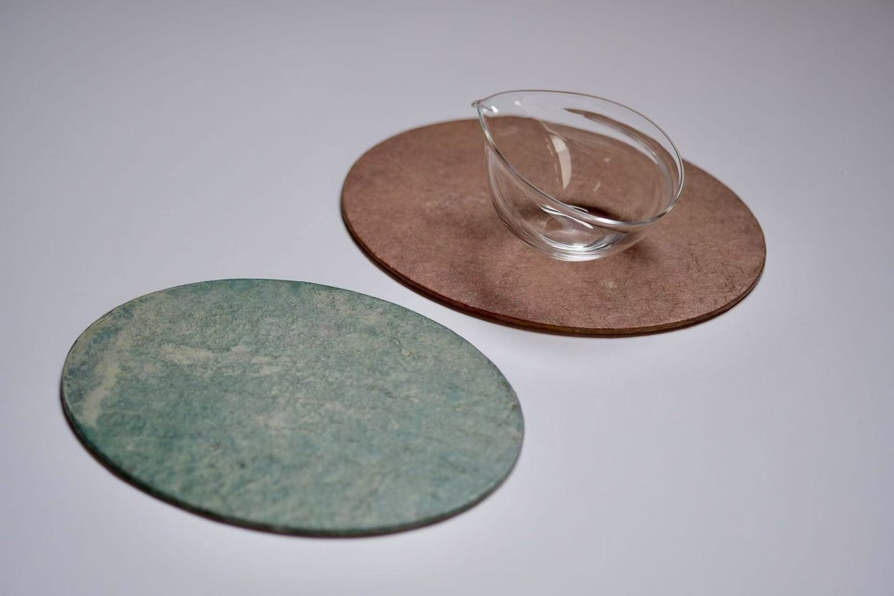 ハタノワタル Wataru Hatano - 和紙敷板 Washi Tray Oval S